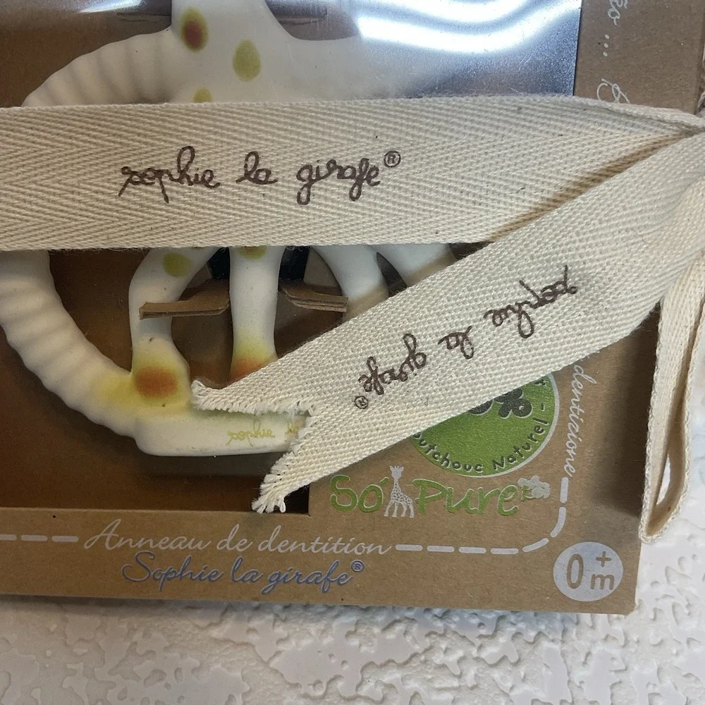 Sophie La Girafe - So Pure Natural Rubber Soft Baby Teething Ring from France